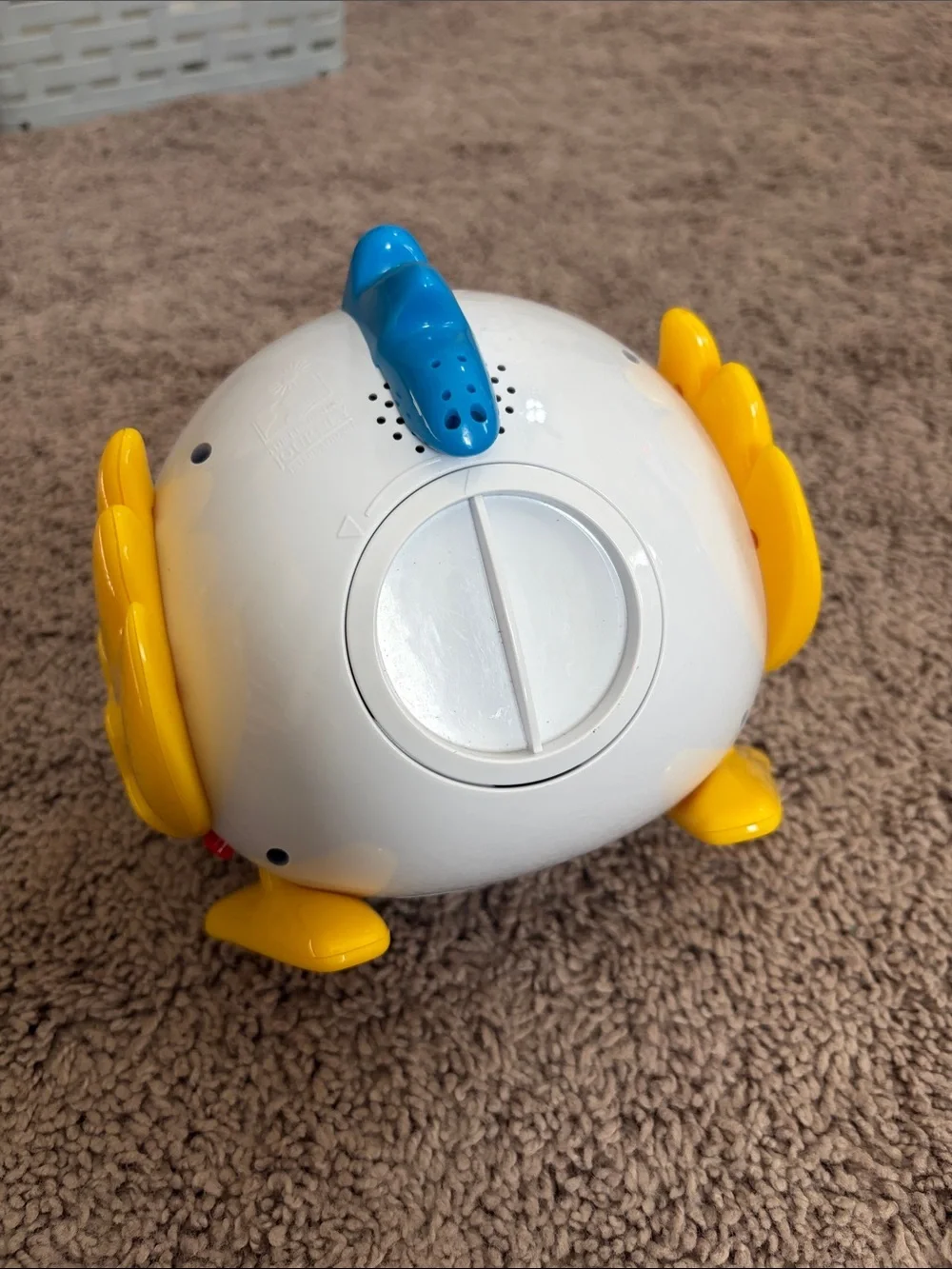White and Yellow Interactive Chicken Toy for Kids